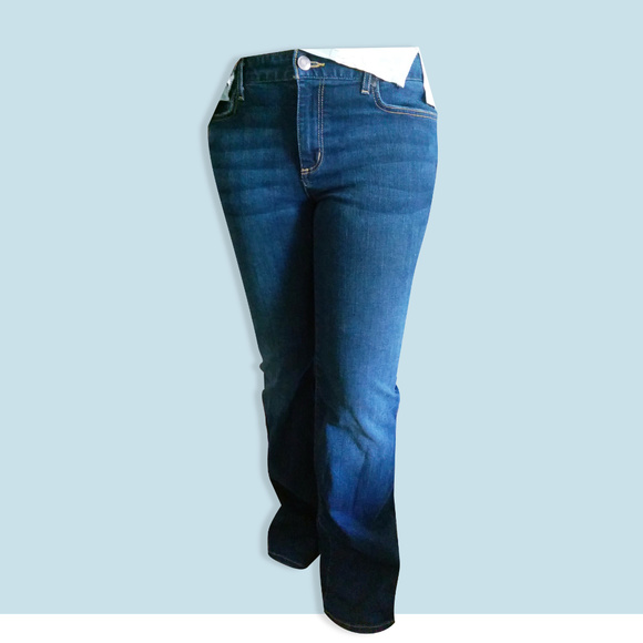 Eddie Bauer Denim - Eddie Bauer Truly Straight Bootcut Jeans Size 12